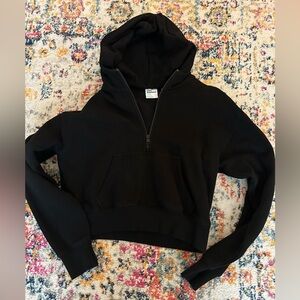 Aritzia black half zip